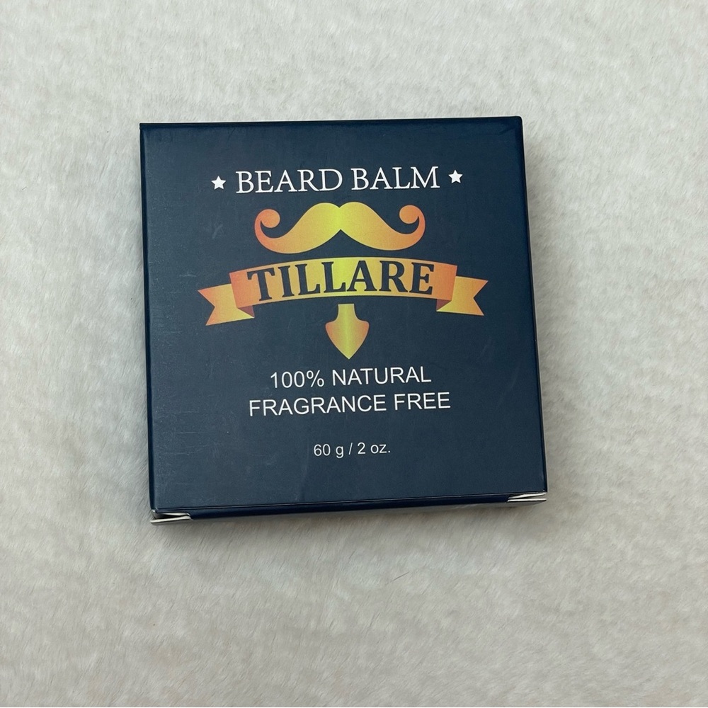 Tillare Beard Balm 100% Natural Fragrance Free 2oz